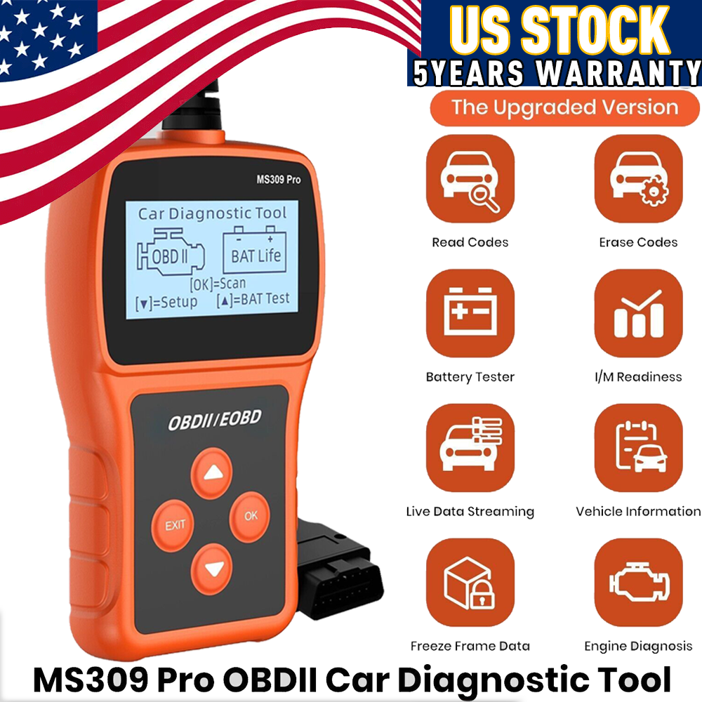 Automotive Car OBDII Scanner OBD2 Code Reader Diagnostic Tool,Check Engine Fault-image