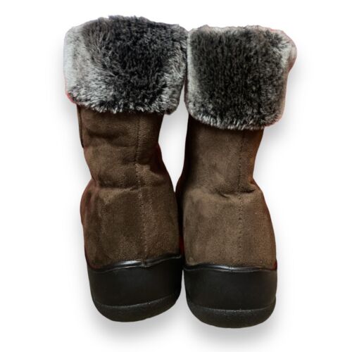 Botas Flexus by Spring Yanet para mujer 9 marrón gamuza imitación piel recortadas 17122-2104 - Imagen 6 de 8