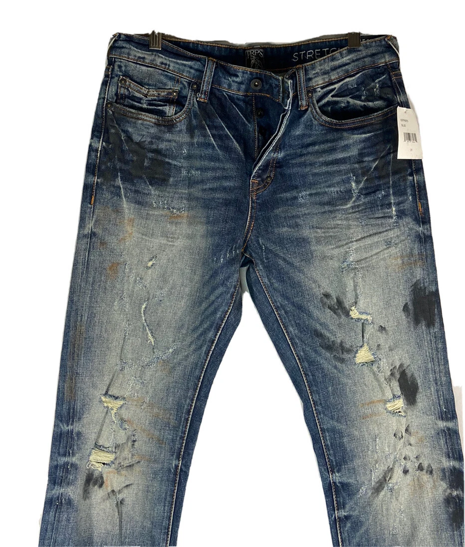 PRPS Jeans Men s 31 Le Sabre Slim Tapered Color Blue Denim eBay