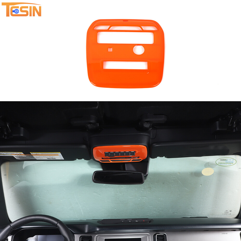 Front Reading Light Lamp Trim Panle Cover Accessories For Ford Bronco 21+ Orange