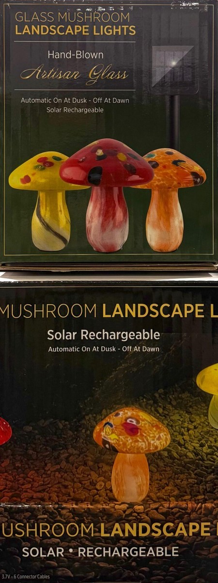 Mushroom Solar Yard Lights 3 PACK | Solar Power Fairy Mushroom LED - View #6