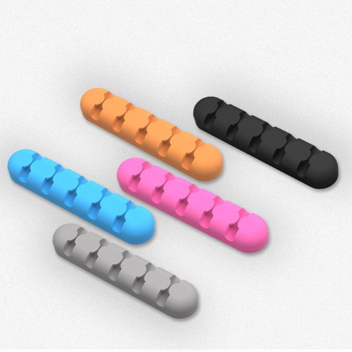 Kabelclips 5 Löcher Kabelmanagementkabel Organizer (Schwarz) Organizer Clips - Afbeelding 9 van 12