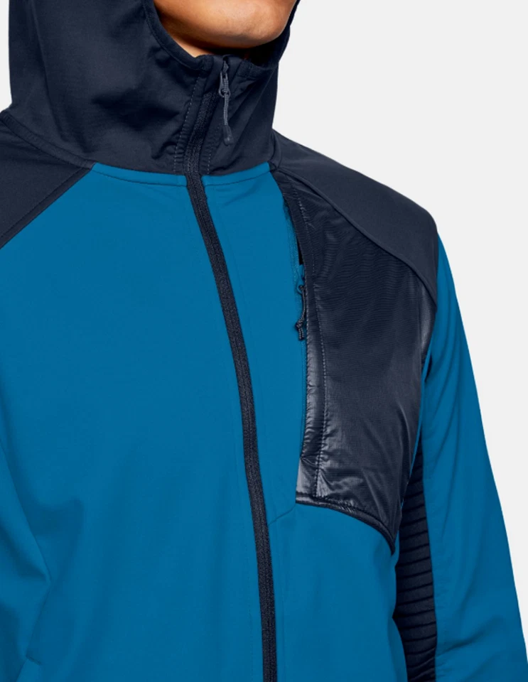 Chaqueta Under Armour Storm Para Hombre Con Capucha Cremallera Completa Treyk Esquí Amazon Flex Azul Talla XL Foto 3 de 4