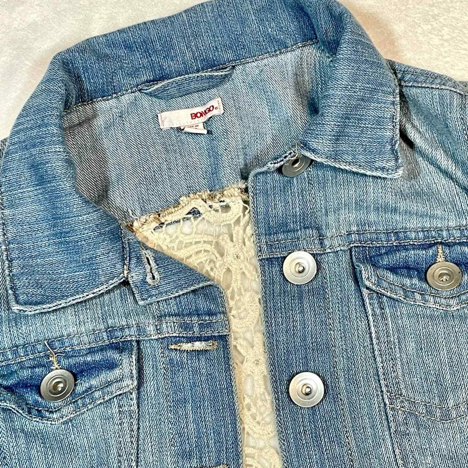 Bongo denim jacket with fully transparent, white,… - image 7