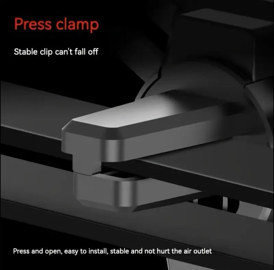 Junsun 360° Rotating Stand Car Mobile Phone Holder Air Vent - Grey - Image 4 of 4