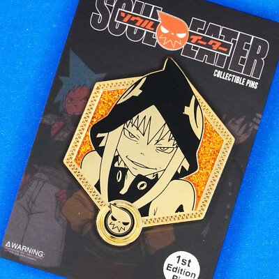 Soul Eater Medusa Gorgon Golden Glitter Enamel Pin - Anime Manga Figure