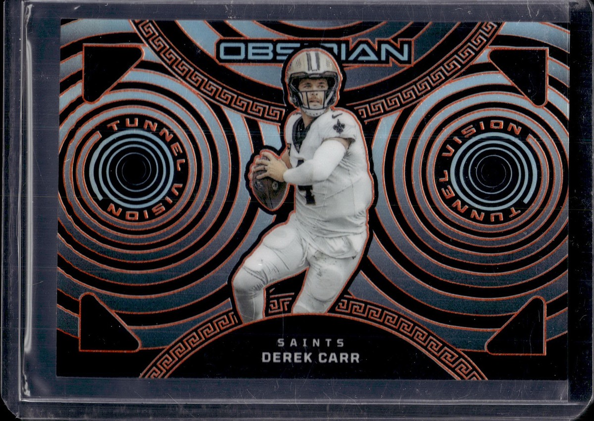 2023 Panini Obsidian #20 Derek Carr Tunnel Vision Electric Etch