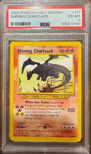 PSA 6 SHINING CHARIZARD 107 NEO DESTINY HOLO POKEMON