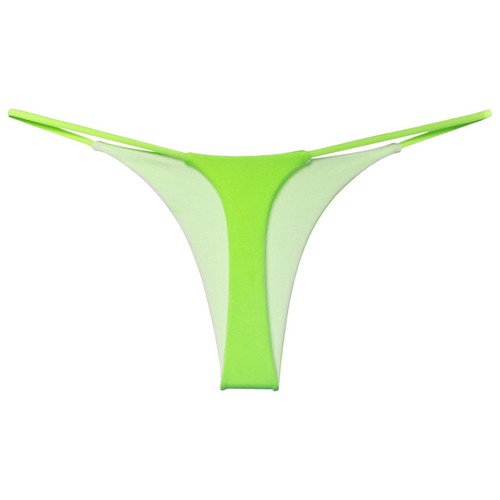 Womens Zipper Crotch G-string Wet Look Patent Leather T-back Thong Micro Underwe - Picture 5 of 32