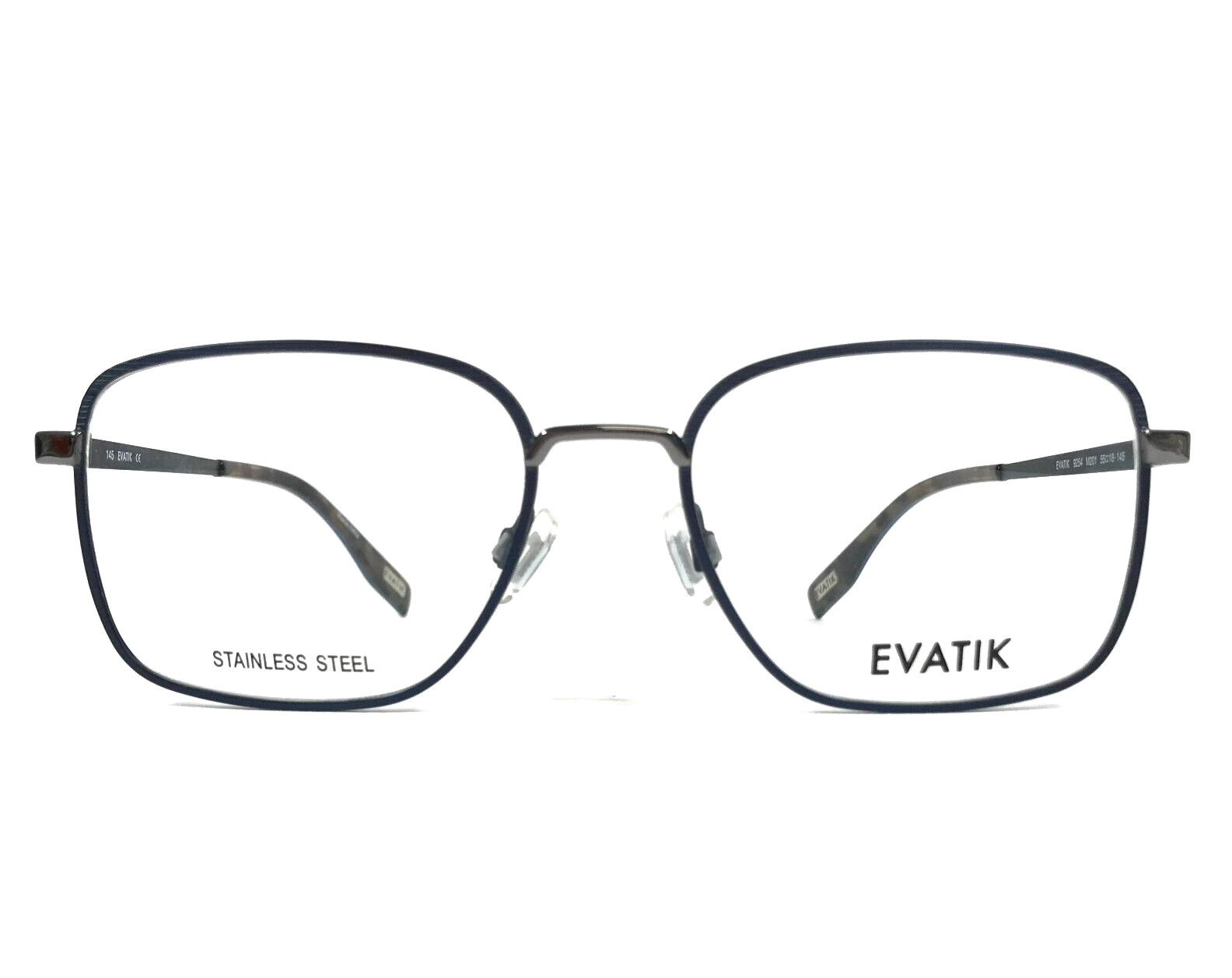 Оправа для очков Evatik 9254 M201 Темно-синяя в квадратной проволочной оправе 55-18-145
