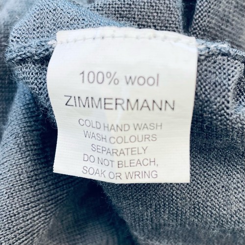 Zimmermann Size 1 (AU 8 10) Grey Wool Turtleneck Roll Neck Sweater Designer - 第 11/24 張圖片