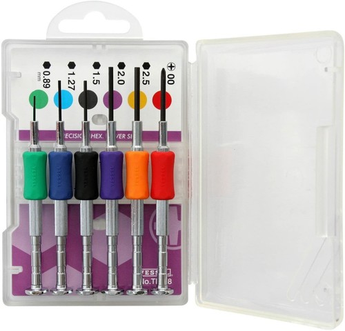 Vessel Precision Micro Metric Hex Screwdriver Set 0.89mm - 2.5mm P00 TD-58 JAPAN - Picture 2 of 5