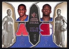 2007 SP Threads Dual Gold Arron Afflalo Rodney Stuckey #DRT-SA Rookie RC  (1/25)