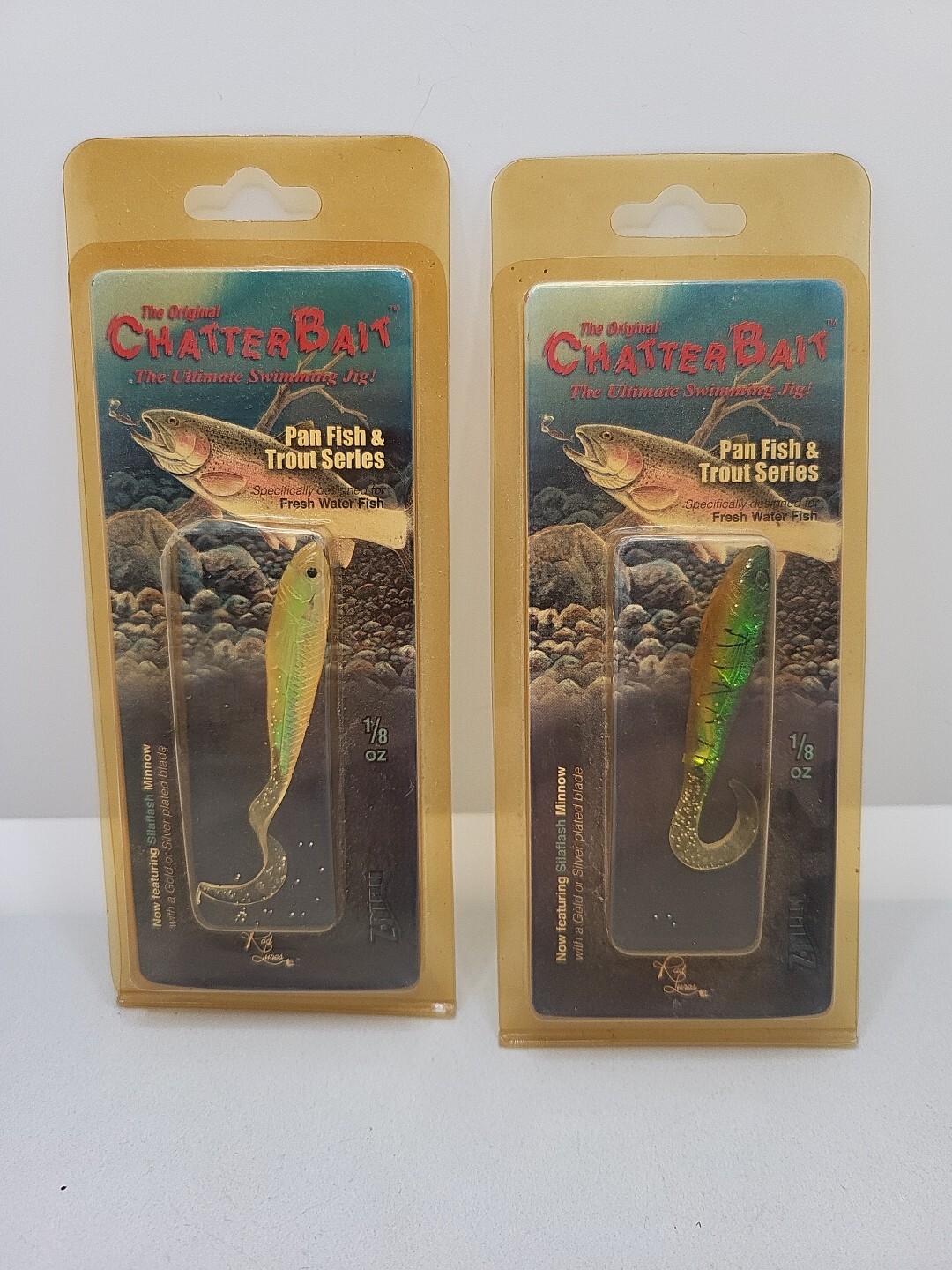 The Original Z-Man Chatterbait Silaflash Minnow, Panfish/Trout Series Lot of 2 - Image 1