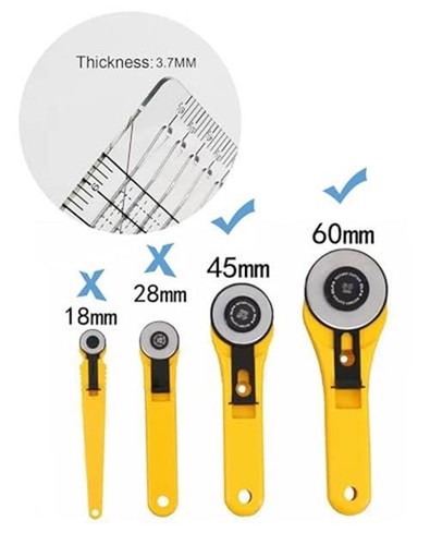 Quilting Ruler- 12.5 * 12.5" Slotted Rulers for Quilting and Assorted Colors - Picture 17 of 18