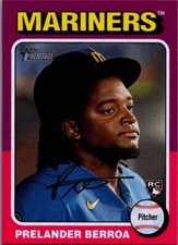 2024 Topps Heritage #424 Prelander Berroa RC Seattle Mariners
