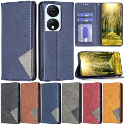 Splice Wallet Flip Cover Case For Huawei Honor X7B X8B X9B X7A X6A Honor 90 Lite