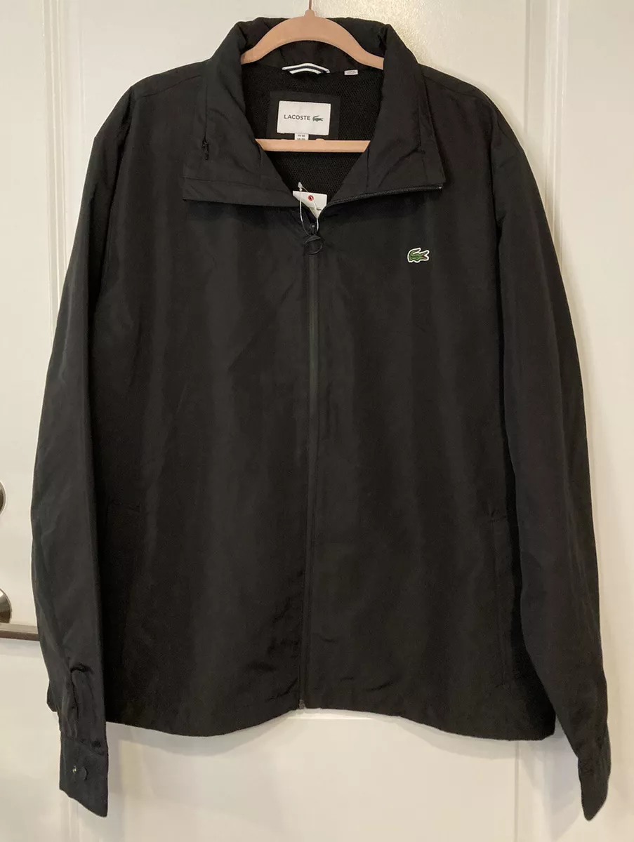 Lacoste black clearance windbreaker