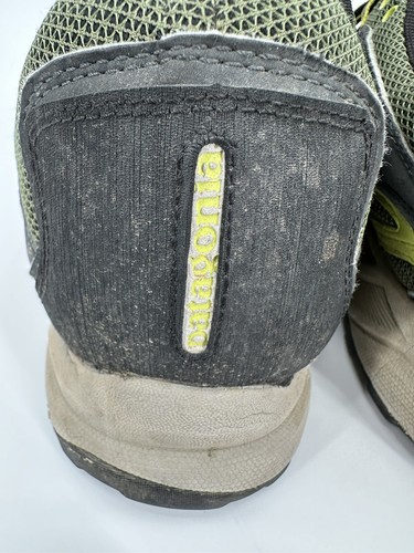 Patagonia Gore Tex Men's Hiking Trail Running Shoes Black Jasper Green Size 14 - Picture 7 of 13