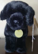 Aurora Puppy Dog Black Lab Plush Stuffed Animal Toy Gift 12 Inch