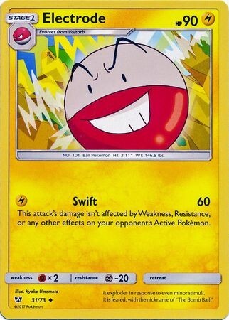 Electrode - 31/73 - Uncommon Sun & Moon: Shining Legends Pokemon Card