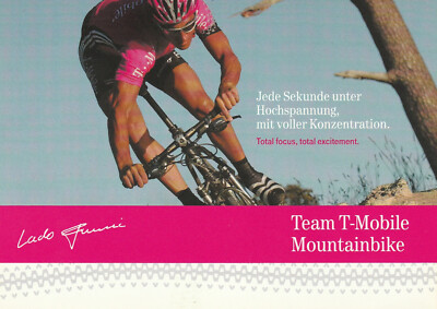 Werbekarte - Postkarte - Telekom - Team T-Mobile Mountainbike (2) - unversandt -