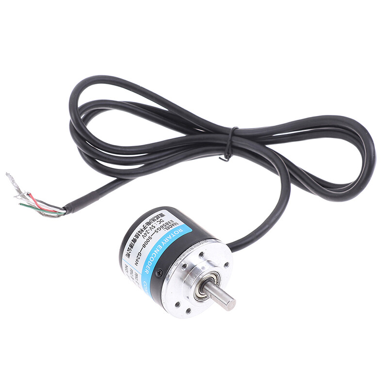 Codeur Incrémental Rotatif 200P/R NPN DC 5-24V | Encodeur AB 2 Phases Arbre 6mm | Capteur Rotation Précis Pour Mesure Vitesse Angle