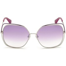Guess GU7638 10Z Purple Silver Butterfly Metal Sunglasses Frame 61-15-145