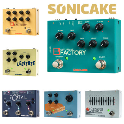 SONICAKE Levitat/Equalizer 6 styles Analog Reverb Gitarre Multi Effekte Pedals