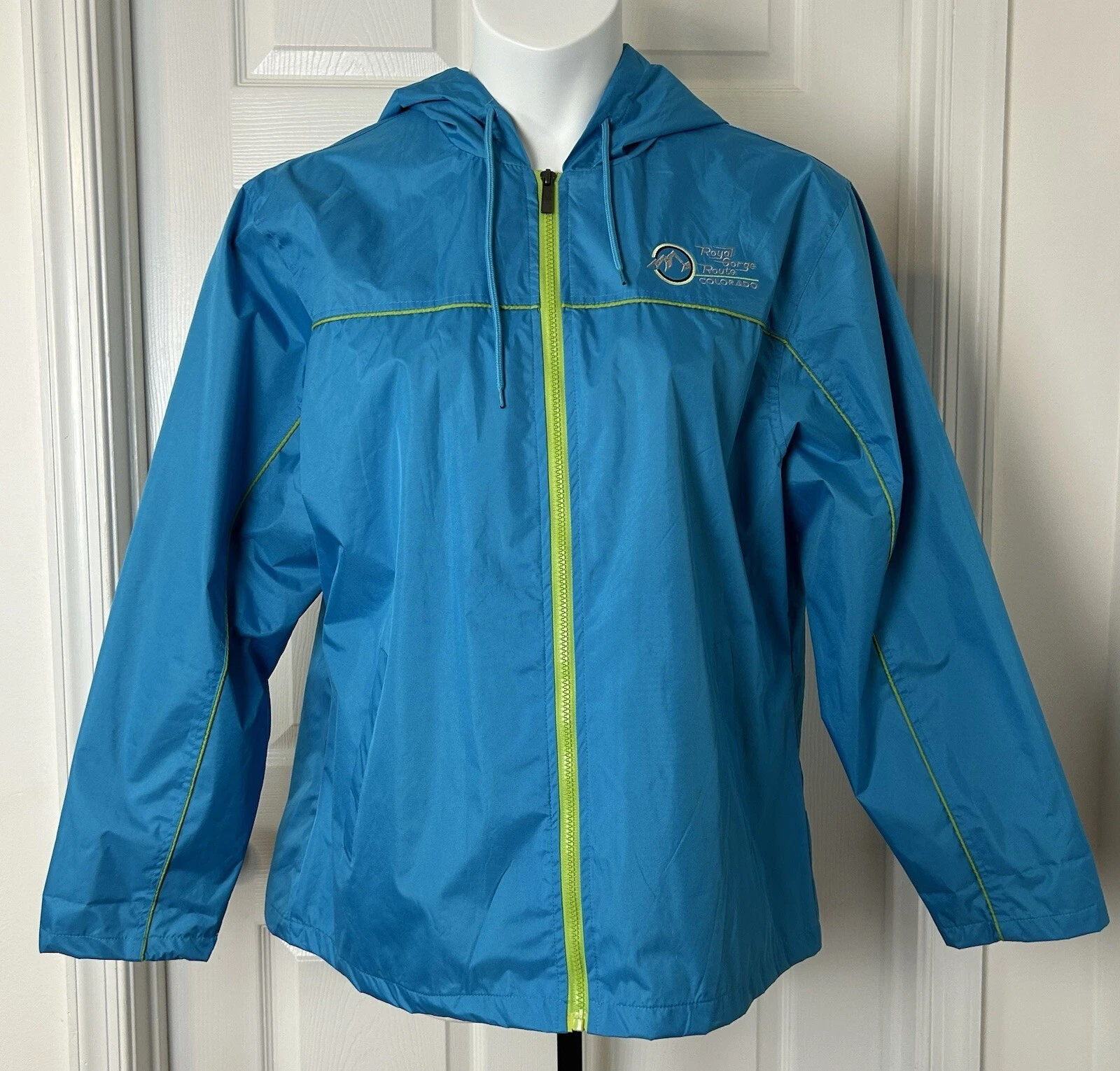 Prairie Mountain Windbreaker Jacket Adult XXL Hooded Royal Gorge Route Colorado