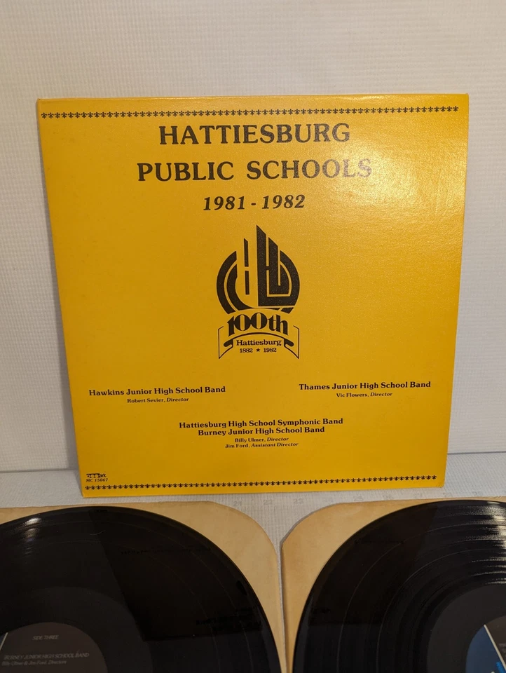 Hattiesburg Public Schools 1981-1982 100th Year Junior High Bands Vinyl 2 Lp's + - Image 2 of 4
