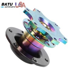 6-hole Steering Wheel Snap Off Quick Release Hub Adapter Boss Kit Universal