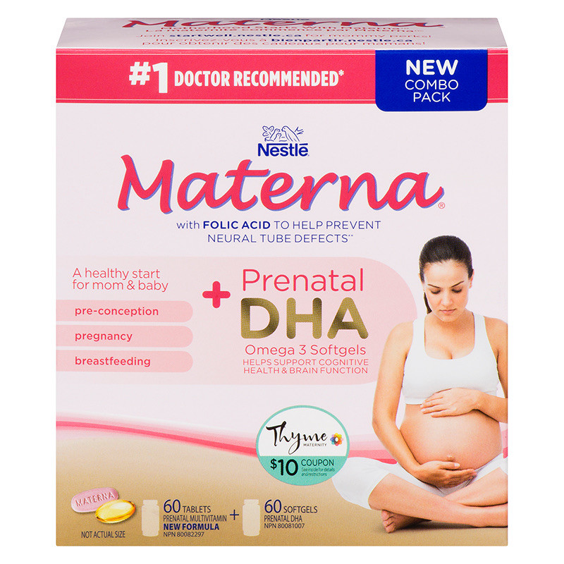 Buy Nestle Materna Prenatal DHA Omega 3 Softgels 2 x 120 Canadian Online in  Vietnam. 223504043709
