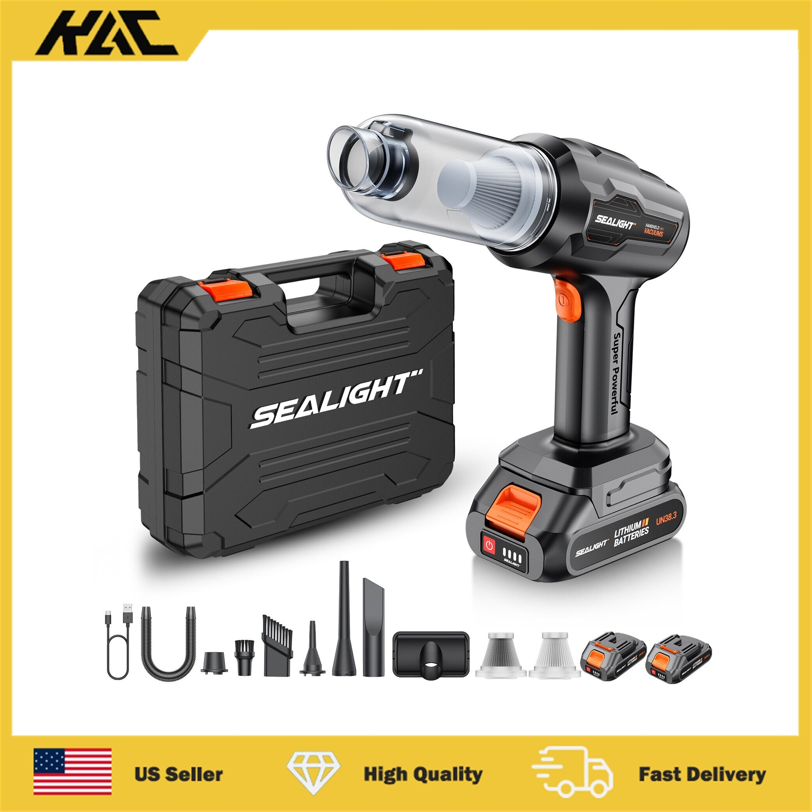 4 in 1 High Power Suction Cordless Hand Held Vacuum Cleaner Wireless for Car Pet