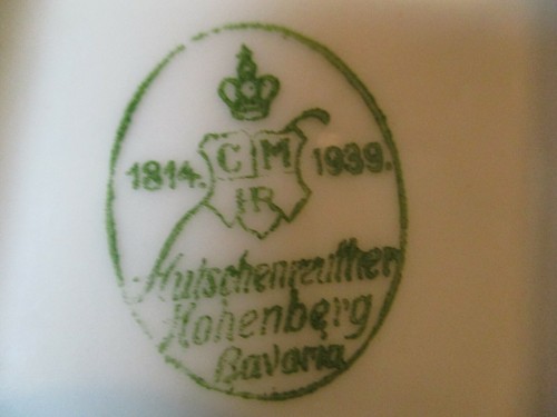 HUTSCHENREUTHER KOHENBERG BAVARIA WIDE ENCRUSTED GOLD BAND IVORY PLATTER 18 X 13 - Picture 9 of 9