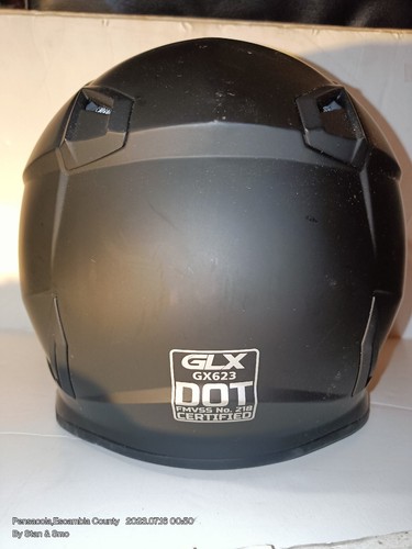 MotorCross/Dirt Bike Helmet (Matte-Black) GLX GX623 DOT XL-Youth ATV Offroad - Foto 4 di 11