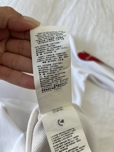 Moschino Love | SZ US 6 | White Sweatshirt Dress | Heart Cut Out Sleeve | NWOT - Picture 11 of 11