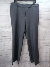 Edwards Ladies Business Casual Flat Front Chino Pants Gray 8525079 Sz 16 - 31