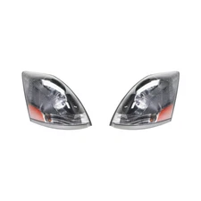 NEW HEADLIGHT PAIR FITS VOLVO HD VNL BASE STRAIGHT 2004-2015 82329124 82329127