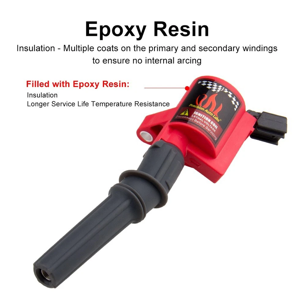 8 bobinas de encendido DG508 para Ford E350 Super Duty 2004 2005 2006 2007 2008 2009 Foto 4 de 4