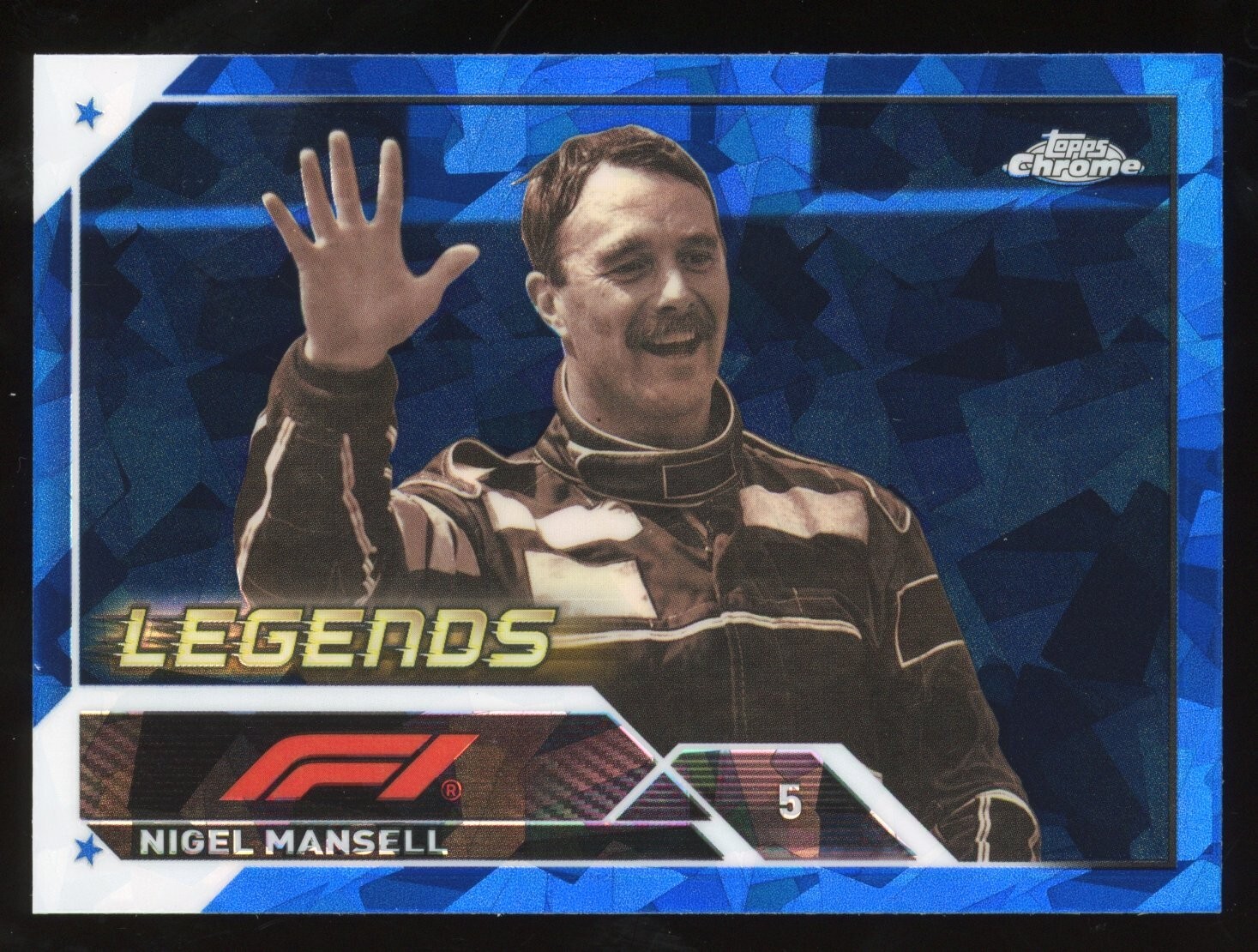 2023 Topps Chrome Sapphire Formula 1 F1 Legends Nigel Mansell #197