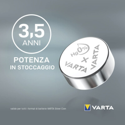 Varta SR626 SW/SR66 SW/V377 Pila Bottone Ossido Argento - Foto 4