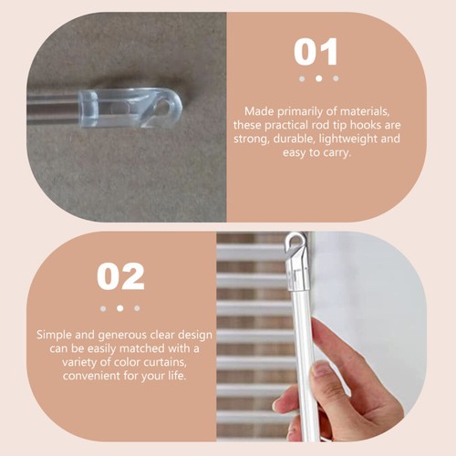 24PCS curtain wand Window Blind Pull Rod Blind Tilt Wand Sleeve Blinds - 第 10/12 張圖片