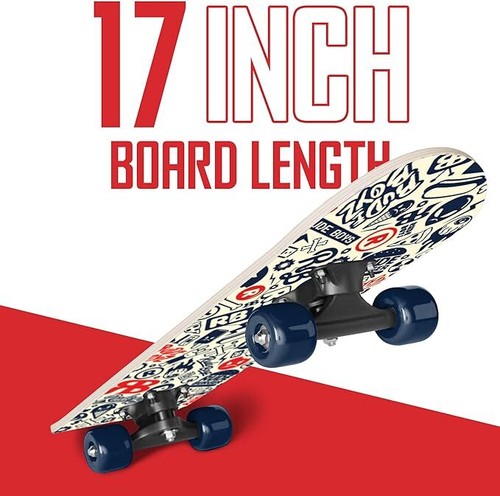 RudeBoyz 17 pollici mini cruiser in legno per principianti skateboard per bambini e bambini - Foto 21 di 61