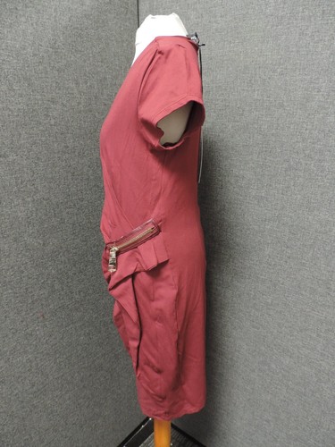 Morgan V Neck Zip Detail Wrap Dress Red UK 12 RRP £55 LN131 EE 03 - Picture 2 of 7