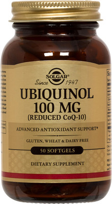 Solgar Ubiquinol 100mg Reduced CoQ-10 50 Softgels