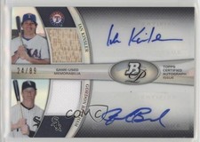 2011 Bowman Platinum Dual Relic 24/89 Ian Kinsler Gordon Beckham Auto s7f