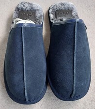 Mens navy blue Lazy Dogz Banjo backless slippers size 7 UK BRAND NEW in box