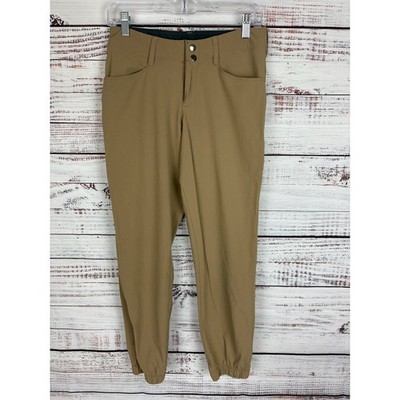 Womens Alpine Design Khaki Tan Nylon Outdoor Activewear Jogger Pants Hiking 4