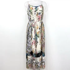 Zimmermann Ninety Six Pleated Slip Dress Women's 2 Floral Whimsical Feminine